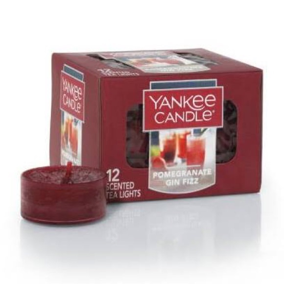 Yankee Candle Accents Yankee Candle Tea Lights Pomegranate Gin Fizz